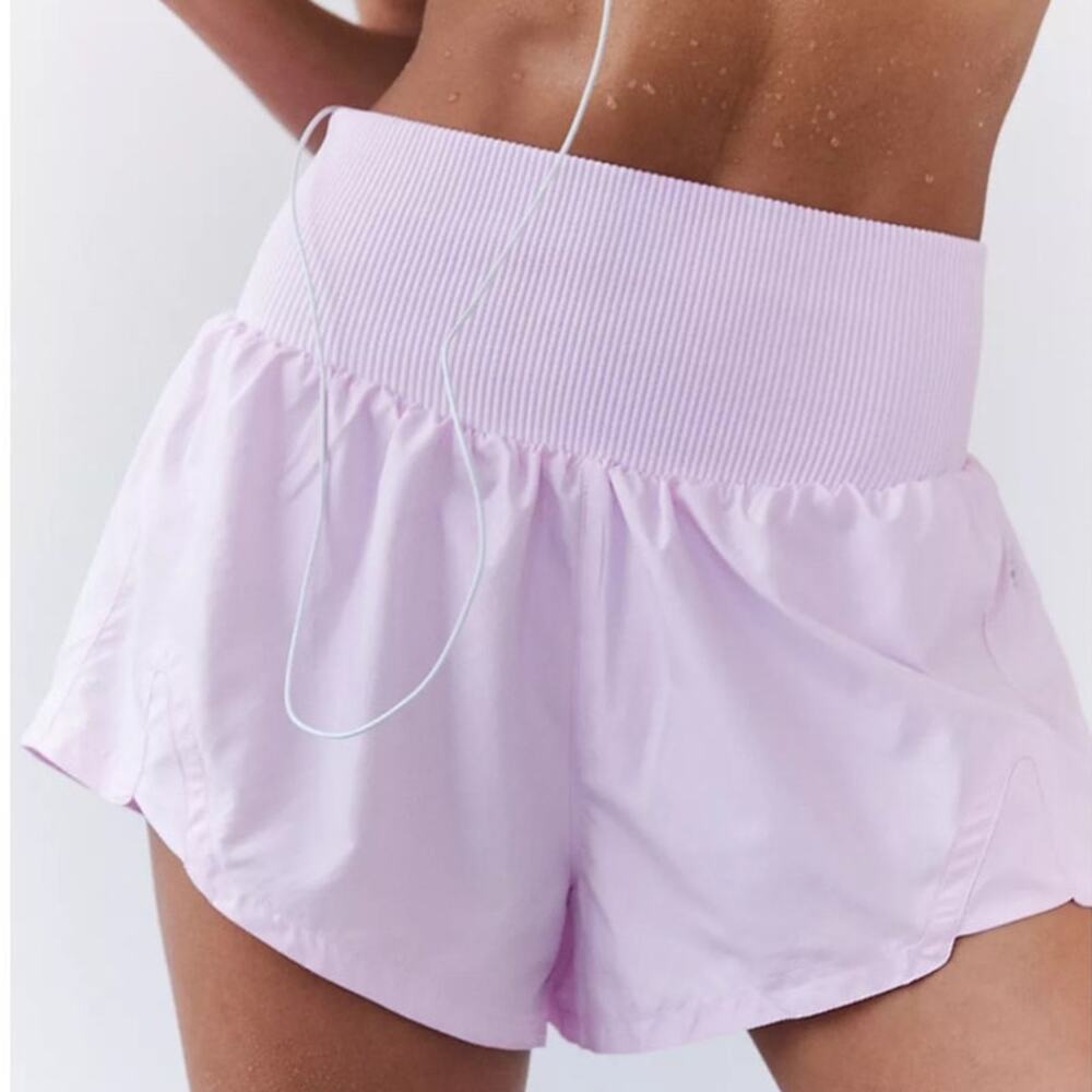 Free People Lavender High-Waist Athletic Shorts
